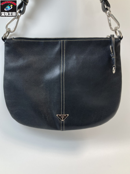 PRADA プラダ レザー ショルダーバック ブラック
