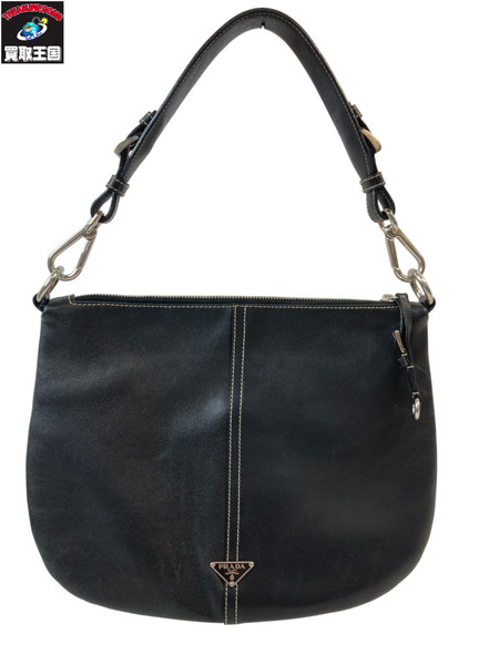 PRADA プラダ レザー ショルダーバック ブラック