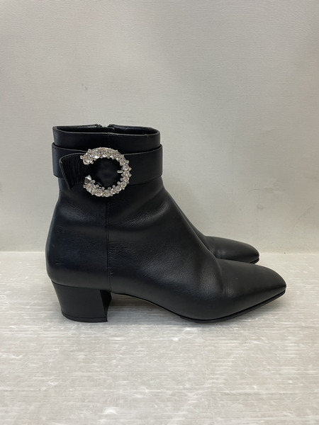 JIMMY CHOO クリスタルバックル ブーツ
