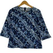 LEONARD 長袖Tシャツ・カットソー SPORT レオパード 青 (40)