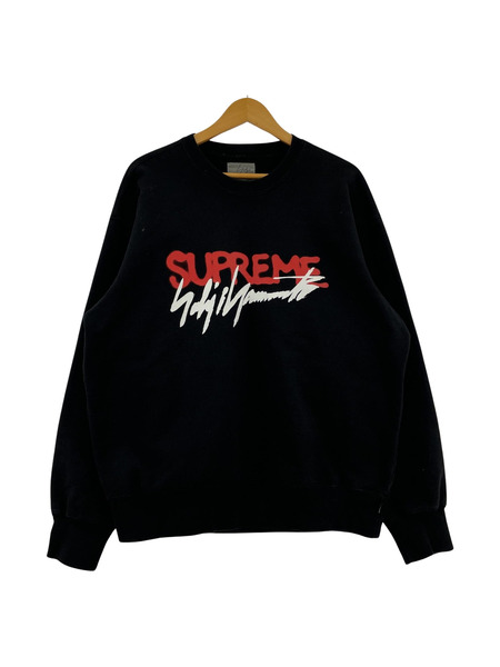 Supreme×Yohji Yamamoto クルーネックスウェット (M) 黒[値下]