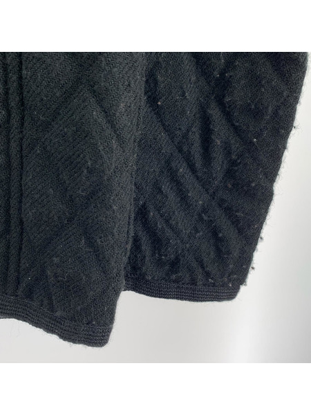 COMME des GARCONS HOMME エルボーパッチキルティングジャケット (SS) 黒