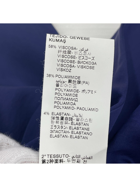 Jejia サテン切替シャツジャケット 紺[値下]