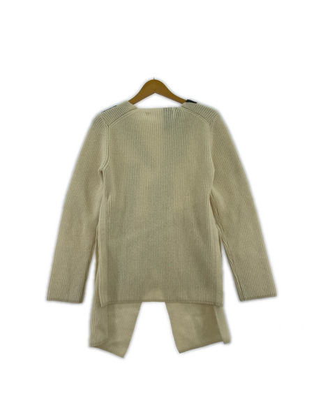 COMME des GARCONS 22AW プリント加工ニット S ホワイト