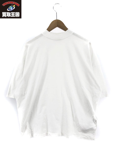 JIL SANDER 23SS オーバーサイズ モックネックTee S ホワイト[値下]