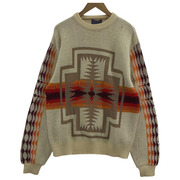 PENDLETON 70's USA製 ウールクルーニット (L)