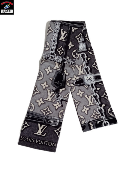 LOUIS VUITTON/バンドー/モノグラム/スカーフ/シルク/M78227