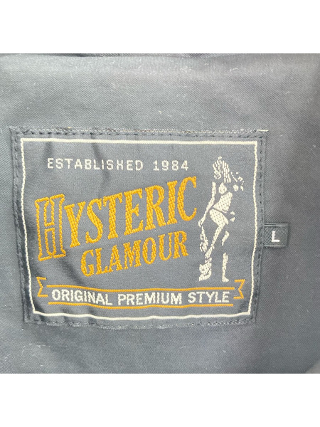 HYSTERIC GLAMOUR ソノ他 BEAT POETRY 刺繍ジャケット 黒 L