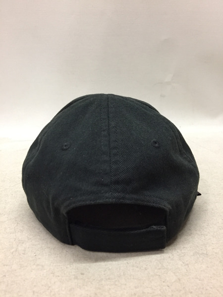 BALENCIAGA/HAT LOGO VISOR CAP/ロゴ刺繍/ベースボールキャップ/L/ブラック