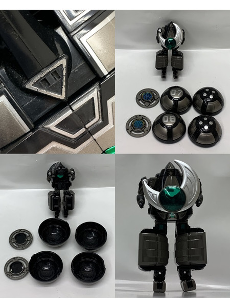 DX超合金 GD-49 轟雷旋風神 ブラックバージョン 開封品 ダメージあり 忍風戦隊ハリケンジャー ゴウライセンプウジン