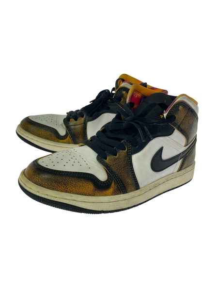 NIKE スニーカー Air Jordan 1 Mid/25cm/DQ8417-071