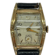 OLD・VINTAGE メンズ時計 BULOVA 手巻キ腕時計 レザーベルト