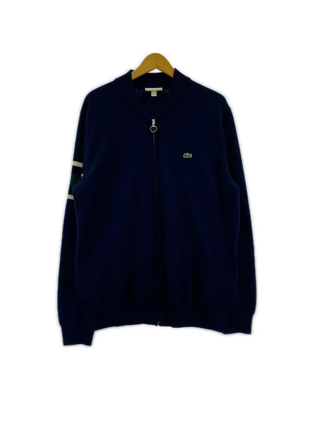 LACOSTE ジャケット LACOSTE ニット ジャケット ネイビー