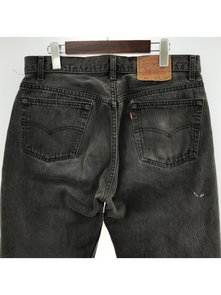 Levi's 90s 501 カットオフブラックデニム 米国製 W34