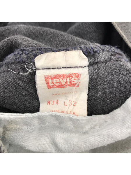 Levi's 90s 501 カットオフブラックデニム 米国製 W34