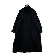 HYKE PERTEX TRENCH COAT ナイロンロングコート 1 ブラック