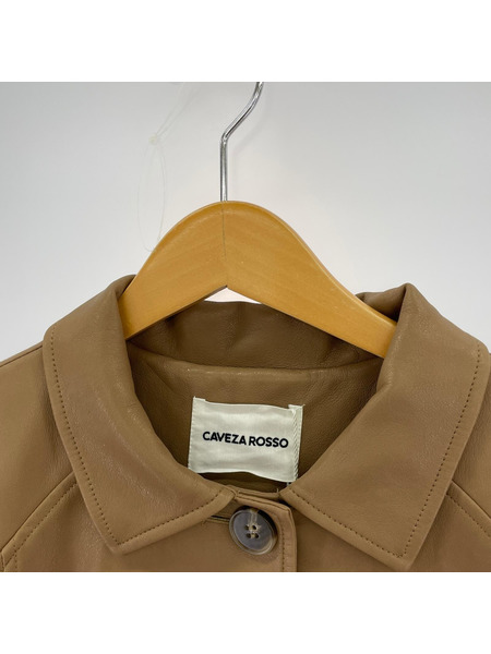 ソノ他 CAVEZA ROSSO フェイクレザーコート