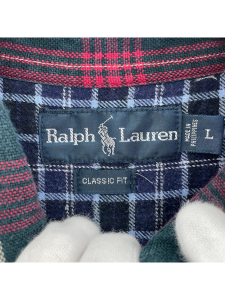 POLO RALPH LAUREN 長袖シャツ CLASSIC FIT Multi Color Shirt L