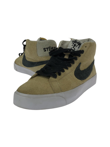 NIKE SB AH6158-700 STUSSY  ZOOM BLAZER スニーカー ベージュ