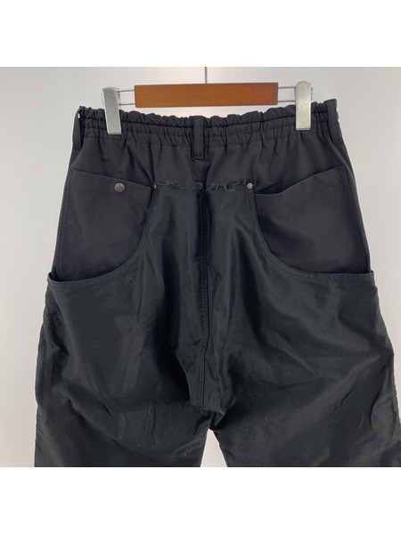 Y's... MOLESKIN PATCHED BACK POCKET PANTS 黒 2 YE-P44-031[値下]