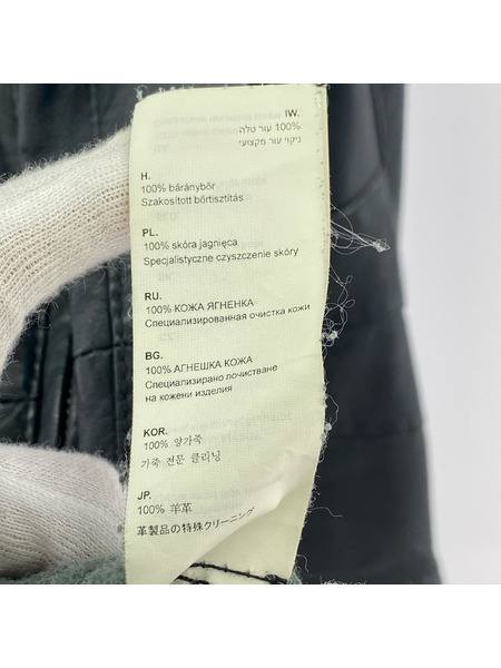 G-STAR RAW レザージャケット S 紺