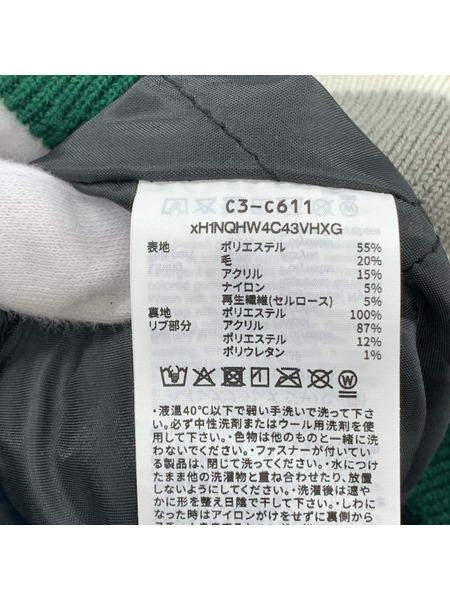 Champion ジャケット ウールスタジャン ワッペン M 緑