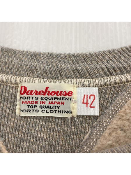 WAREHOUSE フロッキープリント スウェット (42)グレー