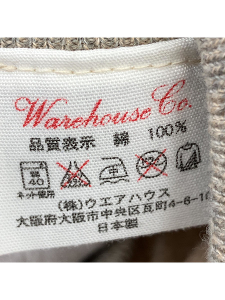 WAREHOUSE フロッキープリント スウェット (42)グレー