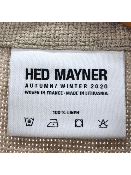 HED MAYNER/20AW/オーバーサイズシャツ/M/ベージュ
