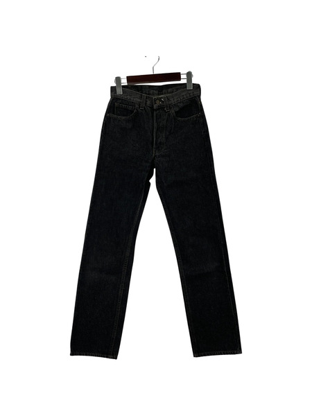90s Levi's USA製 501 先染メブラック デニムパンツ (27) 美品