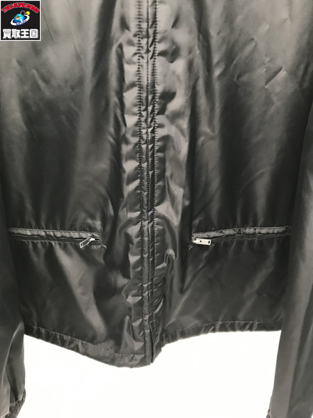 GUCCI 473302 Z719B ヴィンテージロゴ ナイロンジャケット 黒 サイズ46 グッチ