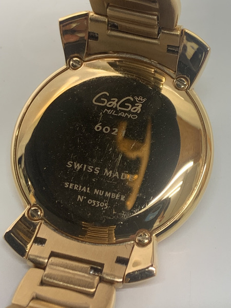 GaGa MILANO マヌアーレ35 6021.4 QZ 本体のみ ガガ ミラノ Manuale 35mm  レッド文字盤 腕時計 レディース クォーツ ウォッチ[値下]