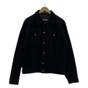 schott SUEDE LEATHER TRUCKER JACKET BLACK SIZE:40