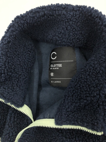 CLOTTEE BY CLOT ボアフリースジャケット (XL) 黒緑[値下]