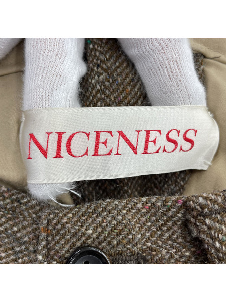 NICENESS パンツ 22aw KRIEGER シルクネップ シンチバックパンツ W33[値下]