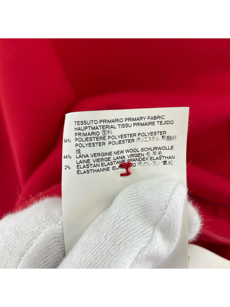 MM6 半袖Tシャツ・カットソー ボートネック プルオーバー レッド (40)