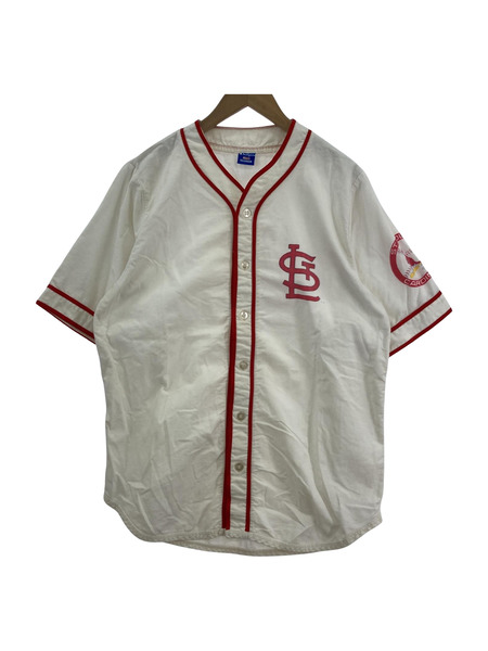 90s Champion s/s baseball shirts 白 L