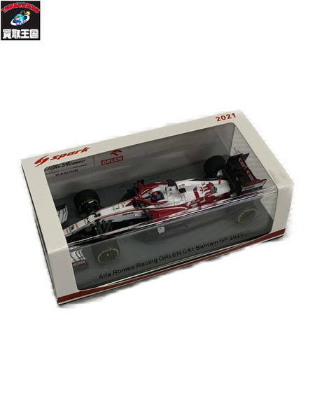 Spark 1/43 #7 Alfa Romeo Racing ORLEN C41 Bahrain GP 2021