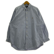 POLO RALPH LAUREN 長袖シャツ YARMOUTH 16 1/2 BLU[値下]