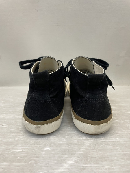 COMME des GARCONS ミドルカット キャンバススニーカー 黒　26.0cm