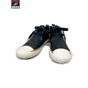 COMME des GARCONS ミドルカット キャンバススニーカー 黒　26.0cm