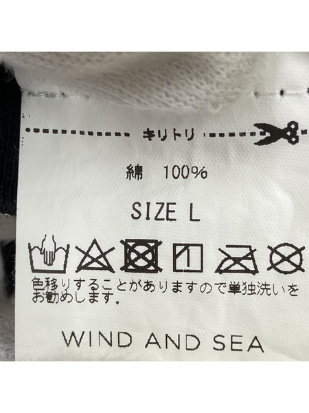 WIND AND SEA/JUN MATSUI/Tシャツ/黒/L