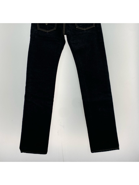 IRON HEART デニム・ジーンズ 21oz セルビッチブラックデニム ストレート 黒
