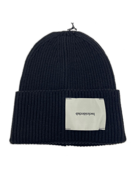 backside club CAP ニットビーニー F ブラック