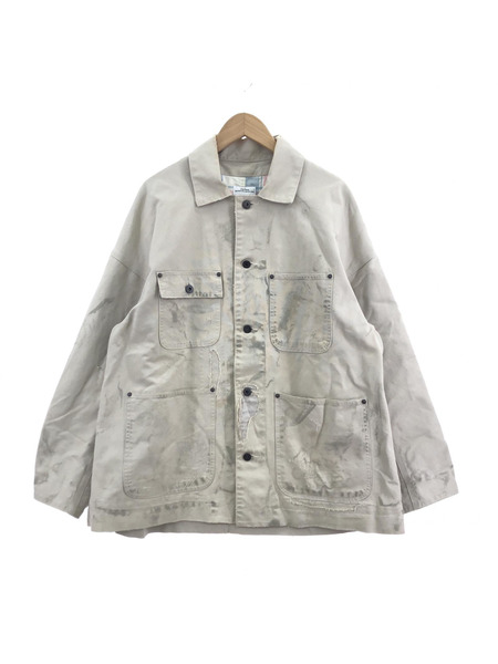 VISVIM MACRAY COVERALL CRASH ジャケット 2 アイボリー｜商品番号：2100220846858 -  買取王国ONLINESTORE