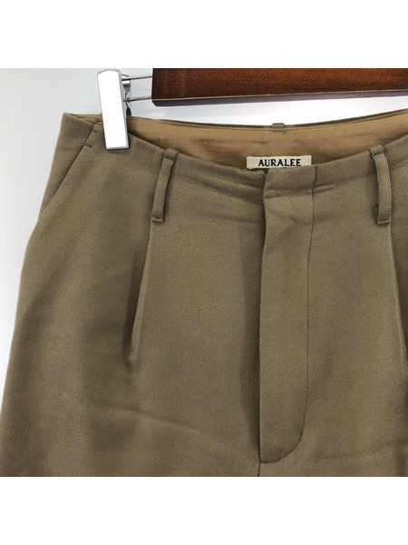 AURALEE/LIGHT MELTON WIDE SLACKS/1