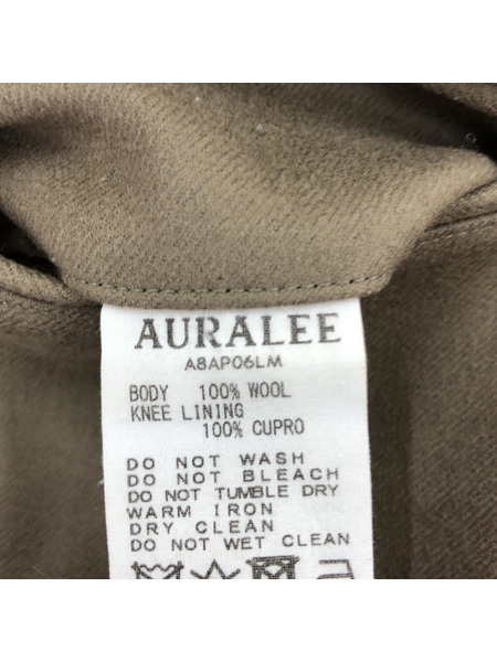 AURALEE/LIGHT MELTON WIDE SLACKS/1