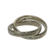 NEIGHBORHOOD リング・指輪 SILVER DOUBLE RING #15