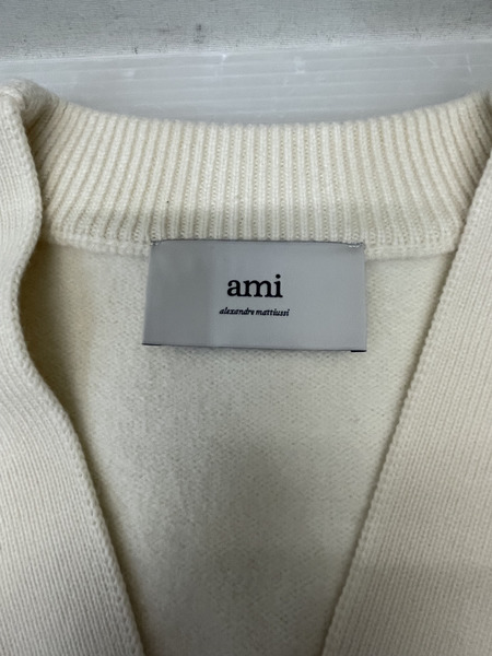 AMI Alexandre Mattiussi AMI de Coeur カーディガン L ホワイト