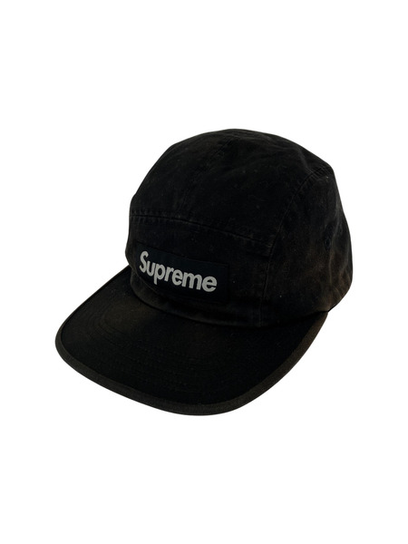 Supreme 18SS Washed Chino Twill Camp Cap BLK